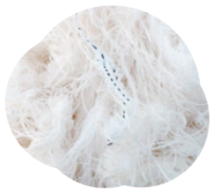 CABOS DE ALGODÓN COLOR BLANCO A 5 kg (Ref: 1861/000005000-5KG)