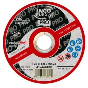 DISCOS 230X1,9X22,2 CORTE HIERRO STAL PRO CAJA 25 Uds (Ref: 959/A60TBF230X1,9)