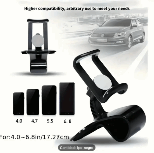 Soporte de teléfono para coche rotativo, montaje de tablero multifuncional ABS, soporte giratorio de 360° (Ref: 1994/SOPORTTF1) - Imagen 4