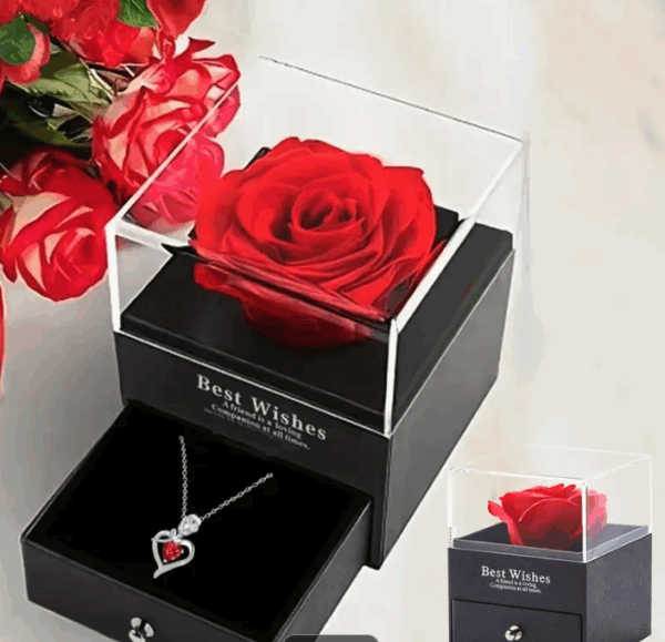 Colgante de corazón con zircón sintético, joyería de aleación. Viene en caja para regalo. (Ref:1994/COLGANTECORAZON) - Imagen 7