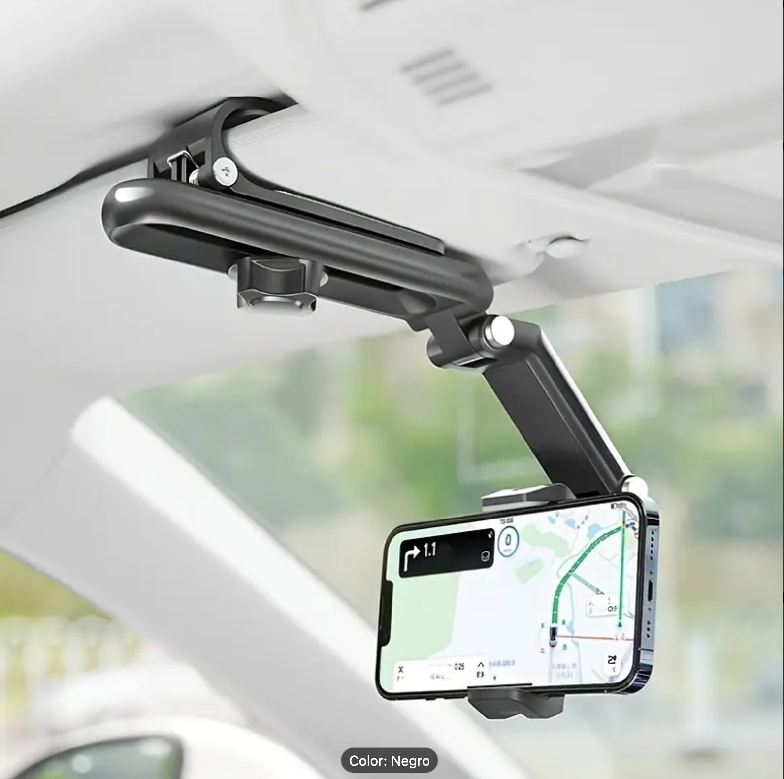 Soporte teléfono para parasol de coche giratorio 360° (Ref: 1994/SOPORTTF2)