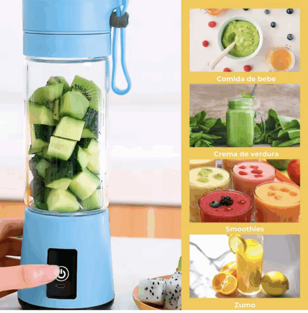 Licuadora portátil, taza de exprimidor, carga USB (Ref: 1856/LICUADORA)