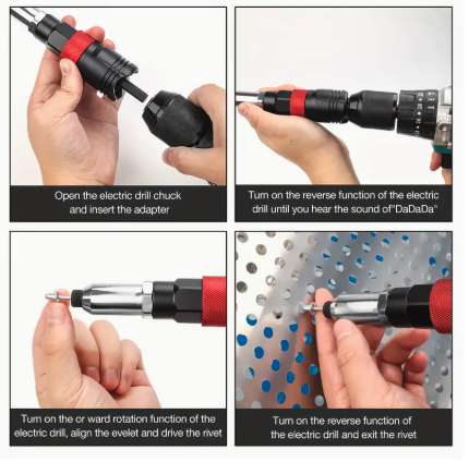 RIVETALADRO PROFESIONAL, Kit de pistola de remaches profesional (Ref: 1994/RIVETALADRO) - Imagen 3