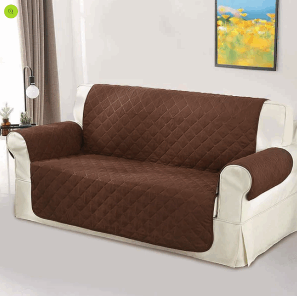 Protector de Sofá Reversible, 3 Plazas, Chocolate-Beige, 280 cm ( Ref: 5057/100053 ) - Imagen 3