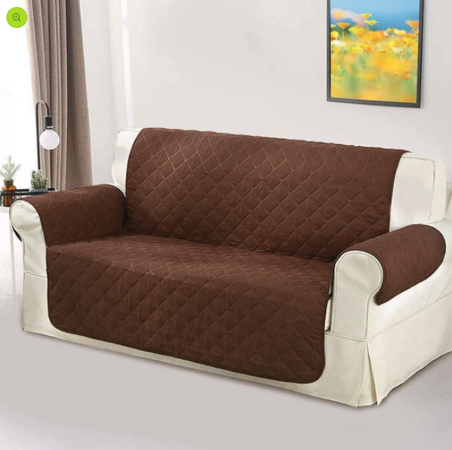 Protector de Sofá Reversible, 3 Plazas, Chocolate-Beige, 280 cm ( Ref: 5057/100053 ) - Imagen 3