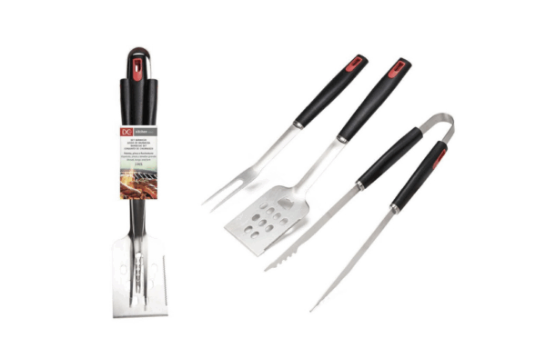 Set de herramientas para barbacoa 3 piezas DC Casa - Utensilios de parrilla