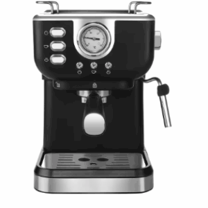 Temporalmente AGOTADAS.       Máquina de café Espresso de acero inoxidable, vaporizador de leche, varita de vapor 2 en 1,  1050 w, semiautomática, 20 Bar ( Ref: 1856/Máquina de café Espresso de acero inoxidable 1 )