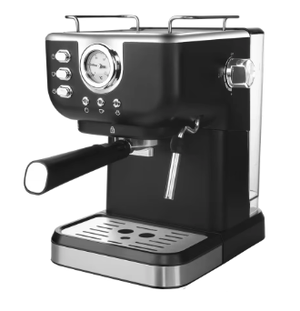 Temporalmente AGOTADAS.       Máquina de café Espresso de acero inoxidable, vaporizador de leche, varita de vapor 2 en 1,  1050 w, semiautomática, 20 Bar ( Ref: 1856/Máquina de café Espresso de acero inoxidable 1 ) - Imagen 4