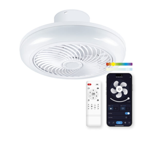 VENTILADOR TECHO Diam 46 cm LUZ y BLUETOOTH (Ref: REFERENCIA:5059/BXVENT01) - Imagen 11