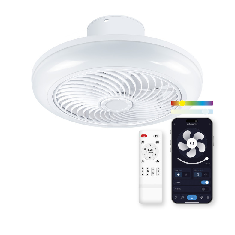 VENTILADOR TECHO Diam 46 cm LUZ y BLUETOOTH (Ref: REFERENCIA:5059/BXVENT01) - Imagen 11