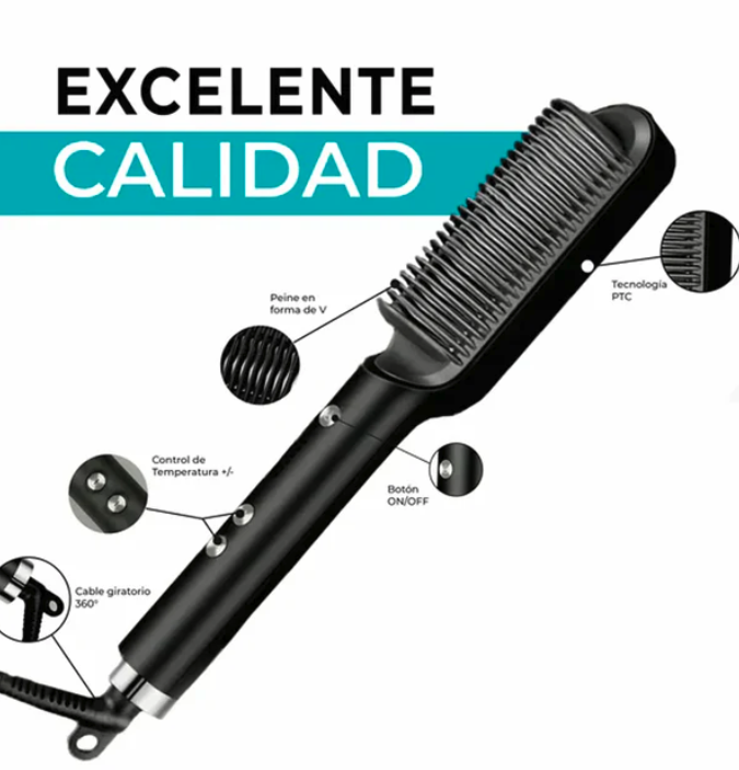 Cepillo Alisador de Pelo con Control de Temperatura (Ref: 5057/100012) - Imagen 4