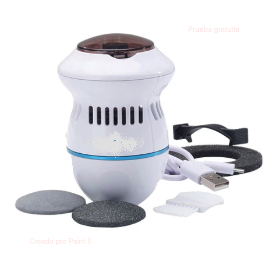 Lima Eléctrica Recargable para Pies con Aspiradora, Removedor de Callos (Ref: 5057/100036) - Imagen 3