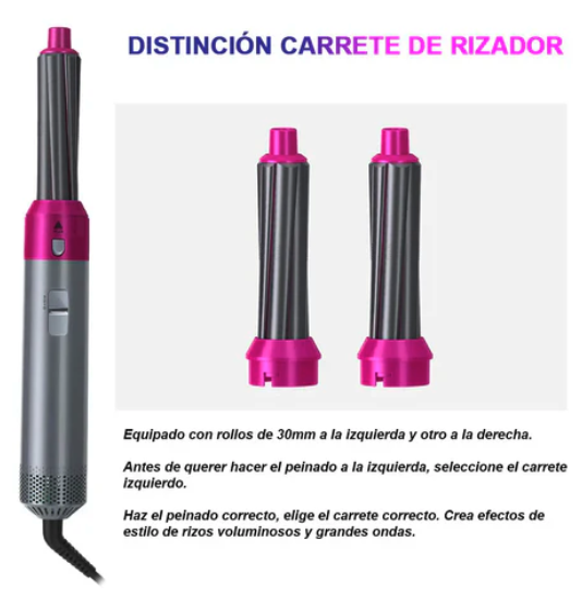 Revolution Hair 5 en 1 Cepillo y Secador (Ref: 5057/100058) - Imagen 5