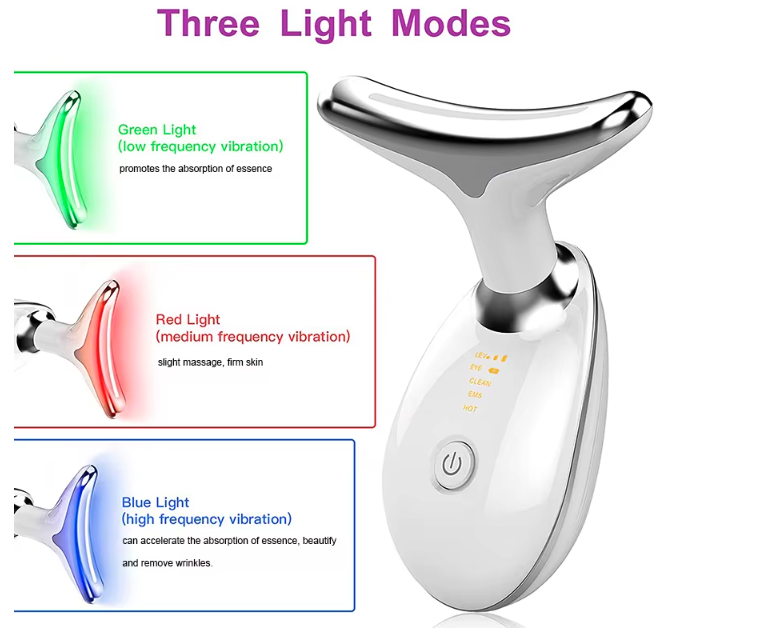 Masajeador de cuello con luz con y sin crema - Imagen 5