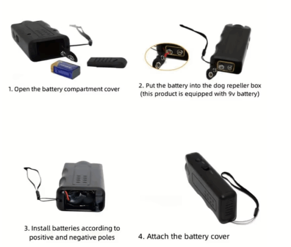 Disuasor ultrasónico de mano antiladridos y ataques de perros 3 en 1 dispositivo  (Ref: 1856/ULTRASONIC) - Imagen 5