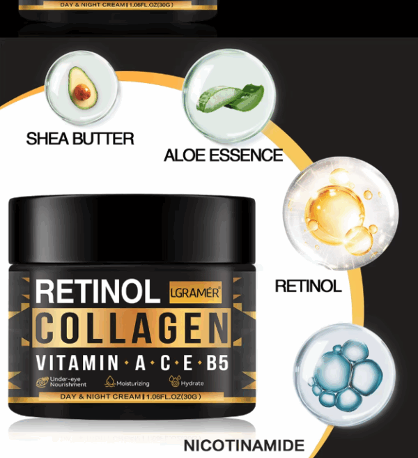 Crema Facial 60gr de colágeno y Retinol, HIDRATANTE (Ref: 1856/COLATINOL )