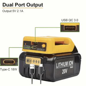 ADAPTADOR BATERIA USB PARA DEWALT (Ref: 1994/USBAT1 )