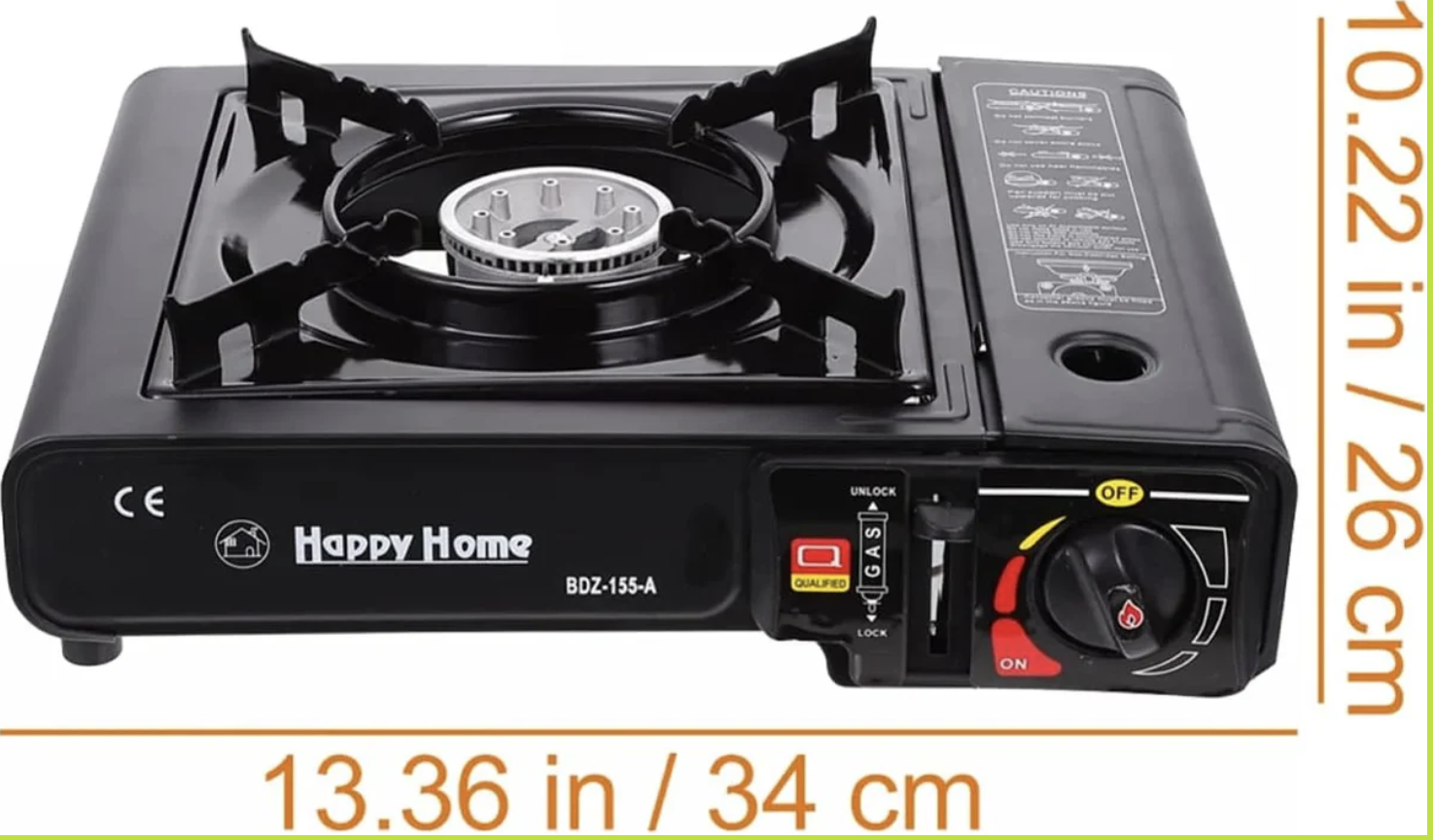 Hornillo Portátil Happy Home - Cocina Casera en Cualquier Lugar (Ref: 5057/100072)