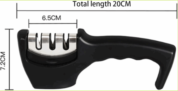 Afilador de Cuchillos Profesional - Sistema de Afilado en 3 Etapas para Cuchillos de Acero, Cerámica y Diamante (Ref: 5057/100000) - Imagen 7