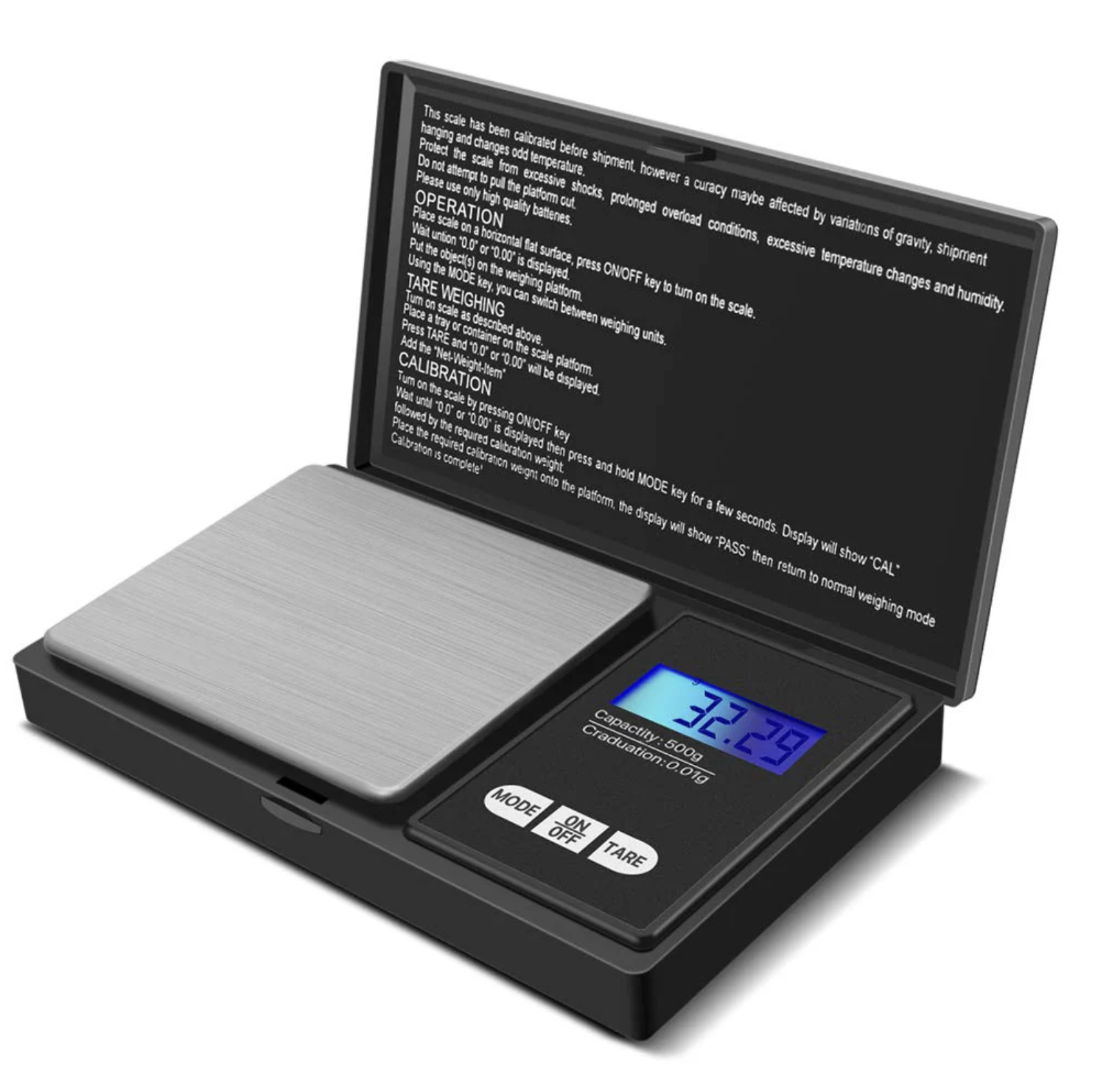 Báscula Digital de Precisión 500g x 0.01g – Compacta, Portátil y Multifunción (Ref: 5057/100100) - Imagen 2