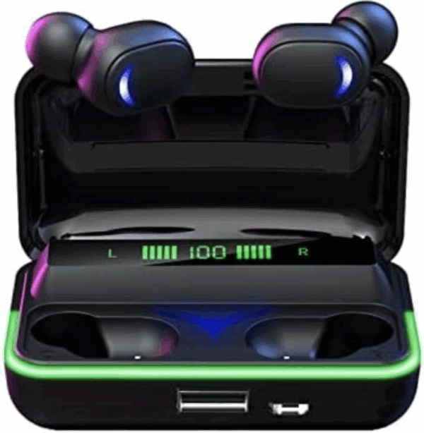 Auriculares Bluetooth 5.3 Inalámbricos - HiFi Estéreo con Micrófono, Pantalla LED e IPX7 a Prueba de Agua (Ref: 5057/100006) - Imagen 2
