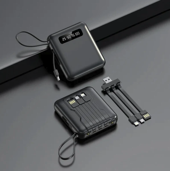 Power Bank 10000mAh con Cables Integrados (Ref: 5057/100065) - Imagen 2
