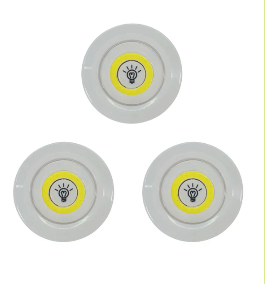 Juego de 3 Mini Lámparas LED para Interior con Control Remoto - Iluminación Flexible y Fácil Instalación (Ref: 5057/100028)