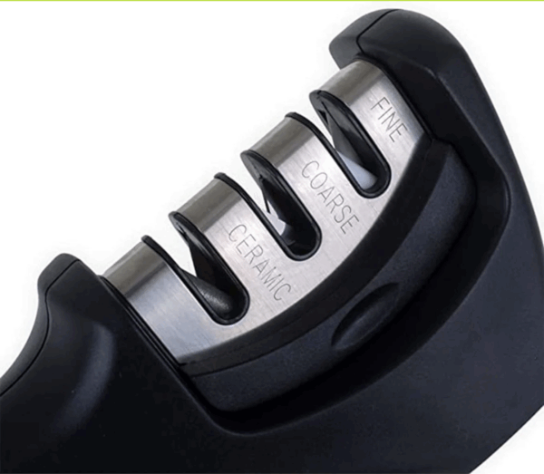 Afilador de Cuchillos Profesional - Sistema de Afilado en 3 Etapas para Cuchillos de Acero, Cerámica y Diamante (Ref: 5057/100000) - Imagen 6