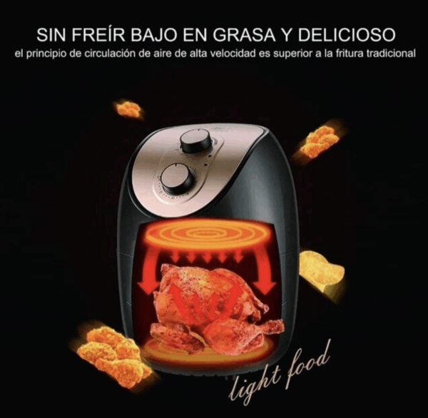 Freidora de Aire 4L - Cocina Saludable con Hasta 99% Menos Grasa (Ref: 5057/100026) - Imagen 3