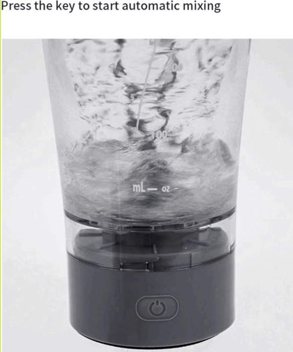 Coctelera Eléctrica Recargable 450ml – Batidora Portátil para Proteínas y Batidos Fitness (Ref: 5057/100118) - Imagen 3