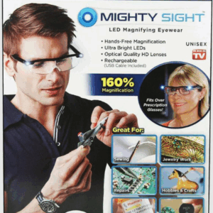 Gafas con Aumento LED Mighty Sight - Aumento del 160% para una Visión Clara y Iluminada (Ref: 5057/100073)