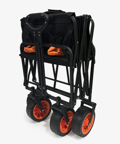 Carro multifuncional plegable con 4 Ruedas grandes y resistentes – 100 L de Capacidad y hasta 80 kg de Carga (Ref: 5057/100120) - Imagen 3