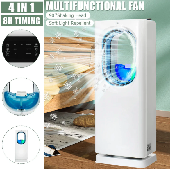 Ventilador Multifuncional de Aire Acondicionado y Purificación Doméstica - Humidificación y Control de Mosquitos (Ref: 5057/100078) - Imagen 3