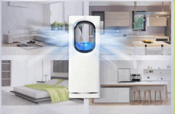 Ventilador/Enfriador de Aire Portátil con Purificador y Humidificador - Ventilador con 3 Velocidades y Función de Ionizador (Ref: 5057/100019) - Imagen 3