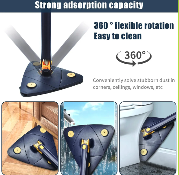 Fregona de Limpieza Triangular 360° – La Solución Definitiva para Todo Tipo de Superficies (Ref: 5057/100093) - Imagen 3