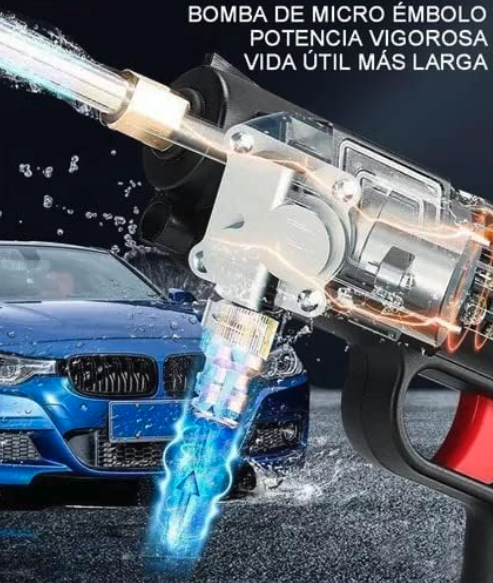 Pistola de Lavado de Alta Presión Inalámbrica - Hidrolavadora Portátil para Coches, Pisos y Jardines Ref: 5057/100051) - Imagen 4