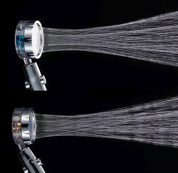 Cabezal de Ducha con Cargador Turbo - Alcachofa de Ducha con Presión Ajustable y Diseño de Hélice (Ref: 5057/100010) - Imagen 4