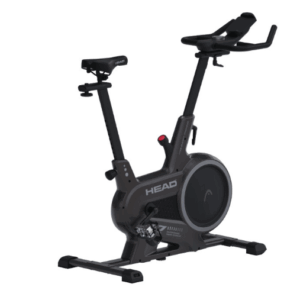 Bicicleta estática indoor HEAD, Pantalla LED, Compatible Kinomap, Zwift, 32 niveles, Negro (Ref: 5059/HDFT02)