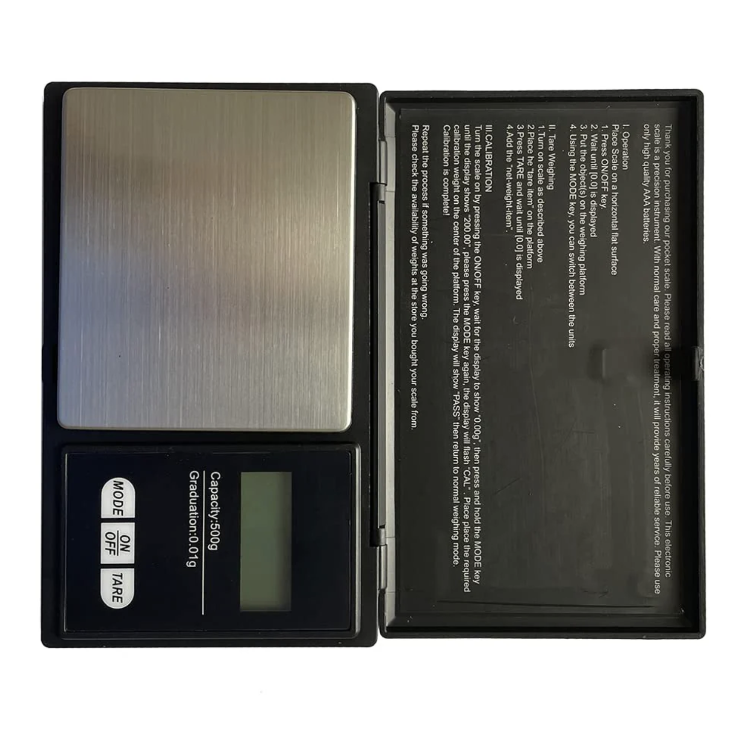 Báscula Digital de Precisión 500g x 0.01g – Compacta, Portátil y Multifunción (Ref: 5057/100100) - Imagen 5