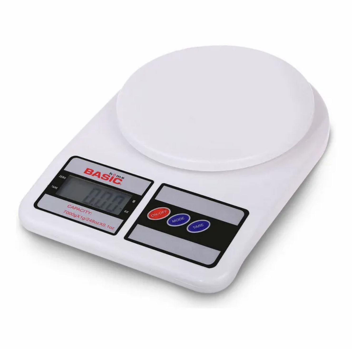 Báscula de Cocina Digital LCD Basic Home - 7 kg, Color Blanco (Ref: 5057/100008) - Imagen 5