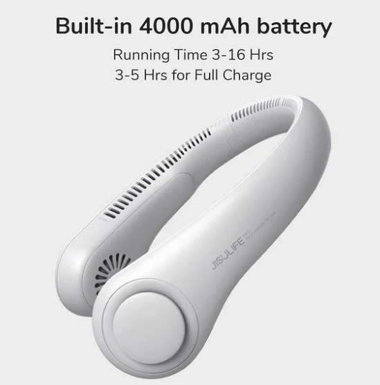 Ventilador de Cuello Portátil - Ventilador Personal Recargable con Batería de 4000 mAh (Ref: 5057/100082) - Imagen 5