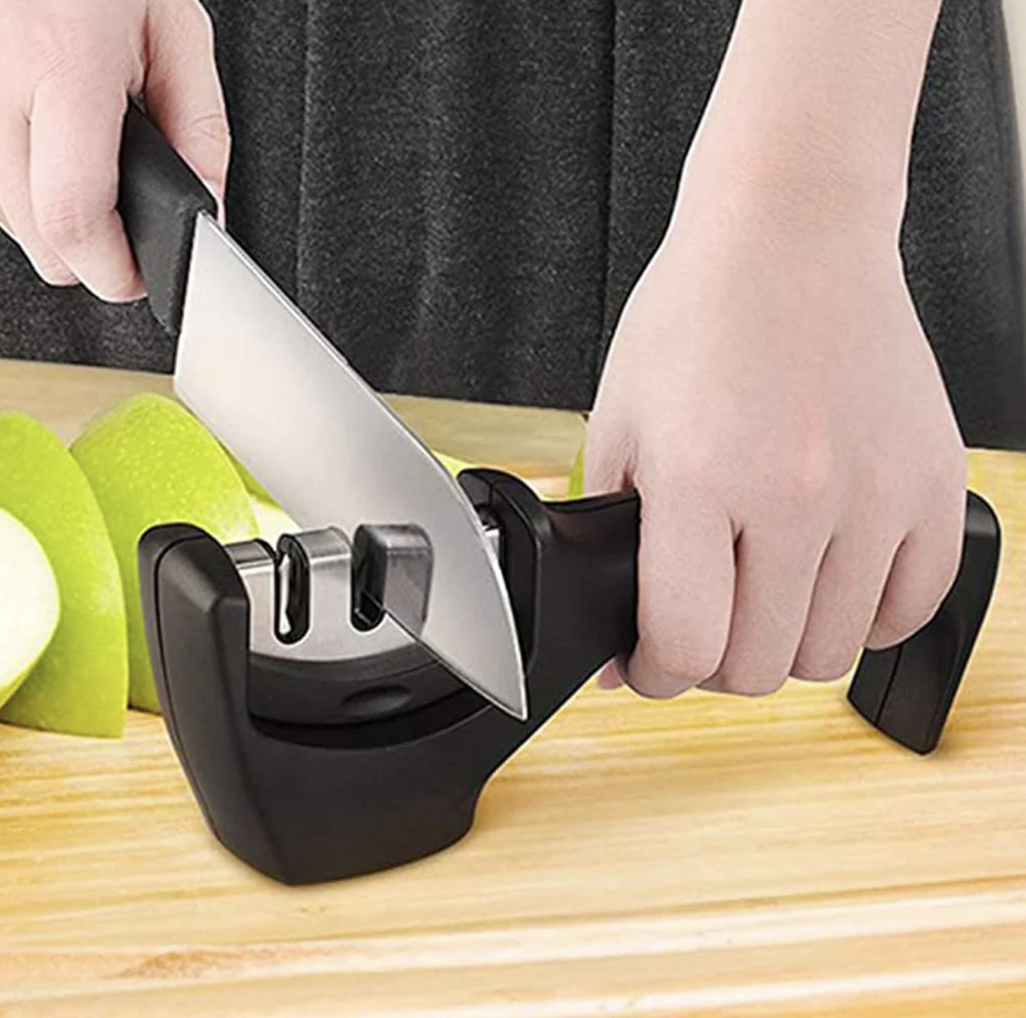 Afilador de Cuchillos Profesional - Sistema de Afilado en 3 Etapas para Cuchillos de Acero, Cerámica y Diamante (Ref: 5057/100000)