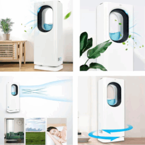 Ventilador/Enfriador de Aire Portátil con Purificador y Humidificador - Ventilador con 3 Velocidades y Función de Ionizador (Ref: 5057/100019)