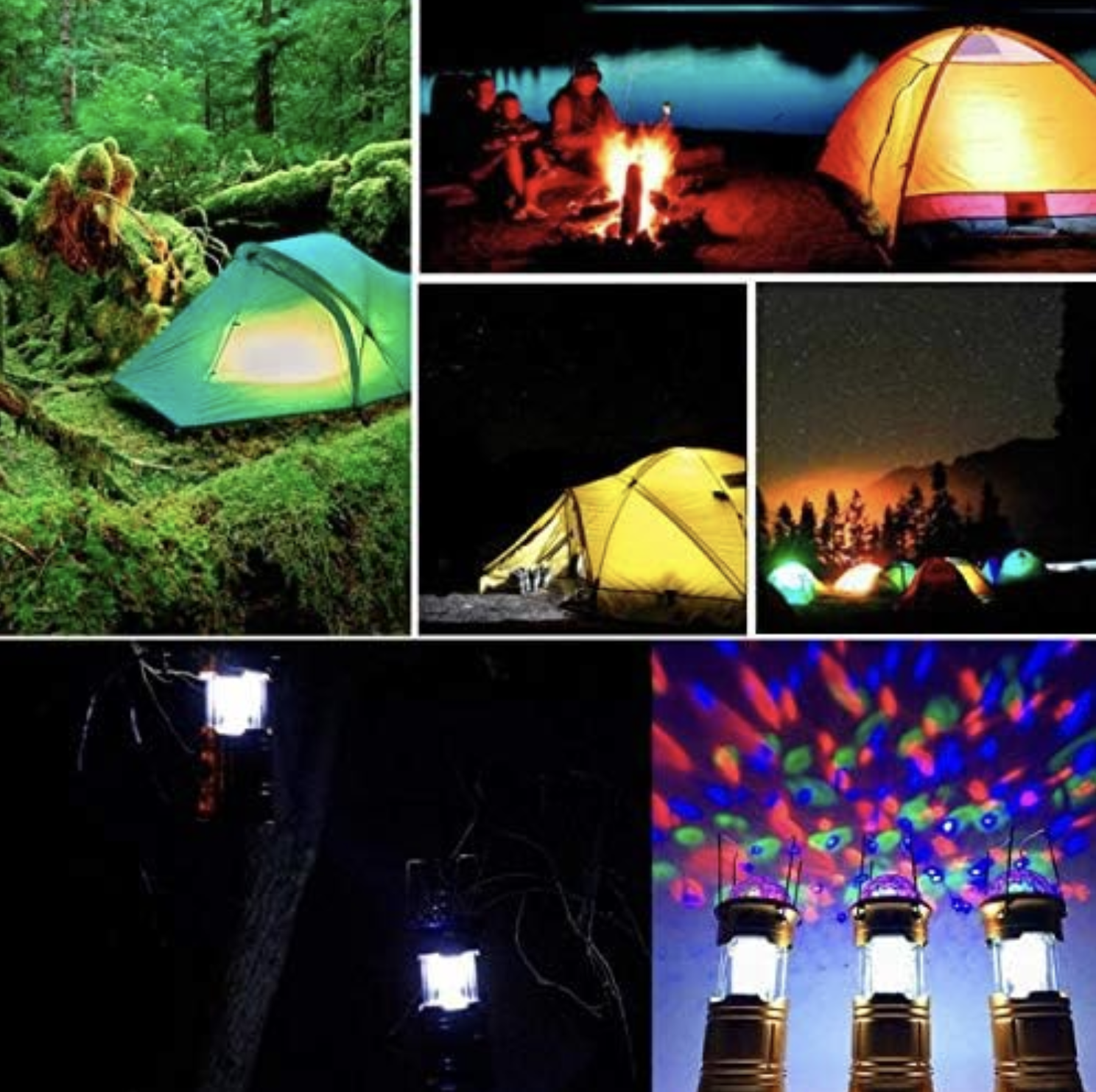 Linterna Camping LED Recargable con Control de Voz y Bola de Cristal Multicolor (Ref: 5057/100107) - Imagen 7