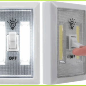 Interruptor de Luz Inalámbrico Promier de 200 Lúmenes - Instalación Rápida con Imán y Gancho 4U (Ref: 5057/100027)