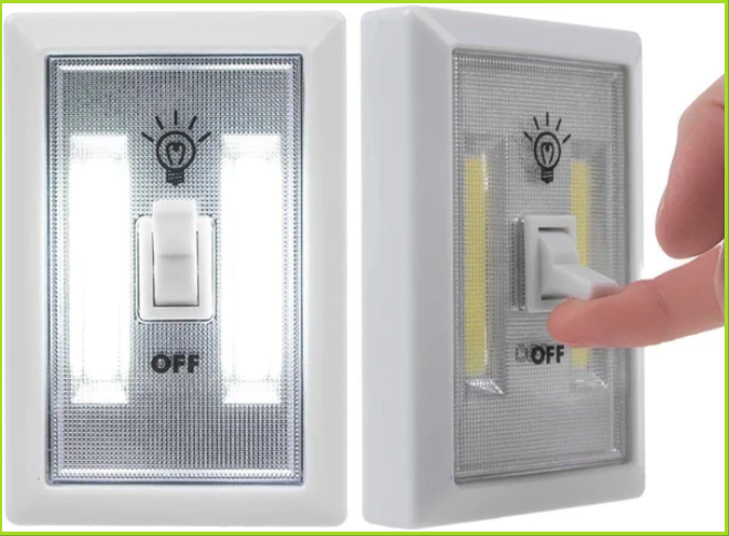 Interruptor de Luz Inalámbrico Promier de 200 Lúmenes - Instalación Rápida con Imán y Gancho 4U (Ref: 5057/100027)