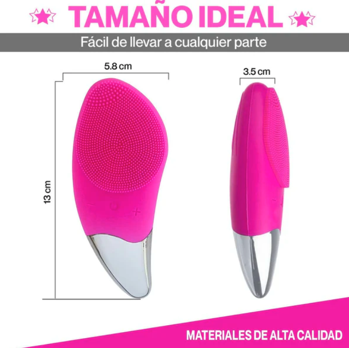 Cepillo Limpiador Facial Eléctrico - Masajeador Exfoliante de Silicona Recargable para Belleza y Cuidado de la Piel (Ref: 5057/100014) - Imagen 7