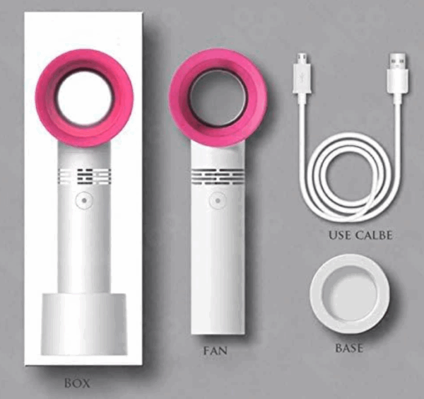 Ventilador Portátil sin Aspas - Mini Enfriador de Mano Recargable USB con 3 Velocidades (Ref: 5057/100063) - Imagen 6