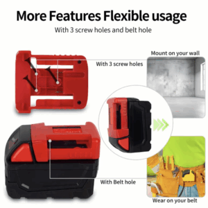 ADAPTADOR BATERIA USB PARA MILWAUKEE (Ref: 1994/USBAT2)