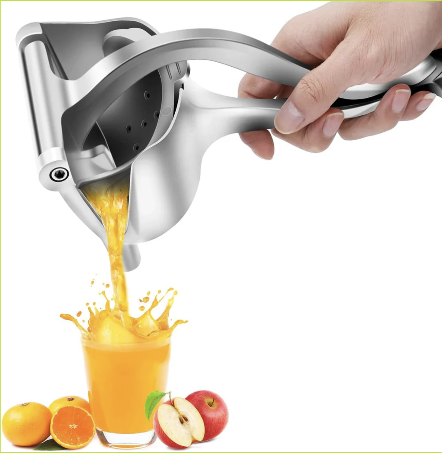 Exprimidor Manual de Frutas en Acero Inoxidable - Exprimidor de Limón y Naranja con Filtro Desmontable (Ref: 5057/100022) - Imagen 2